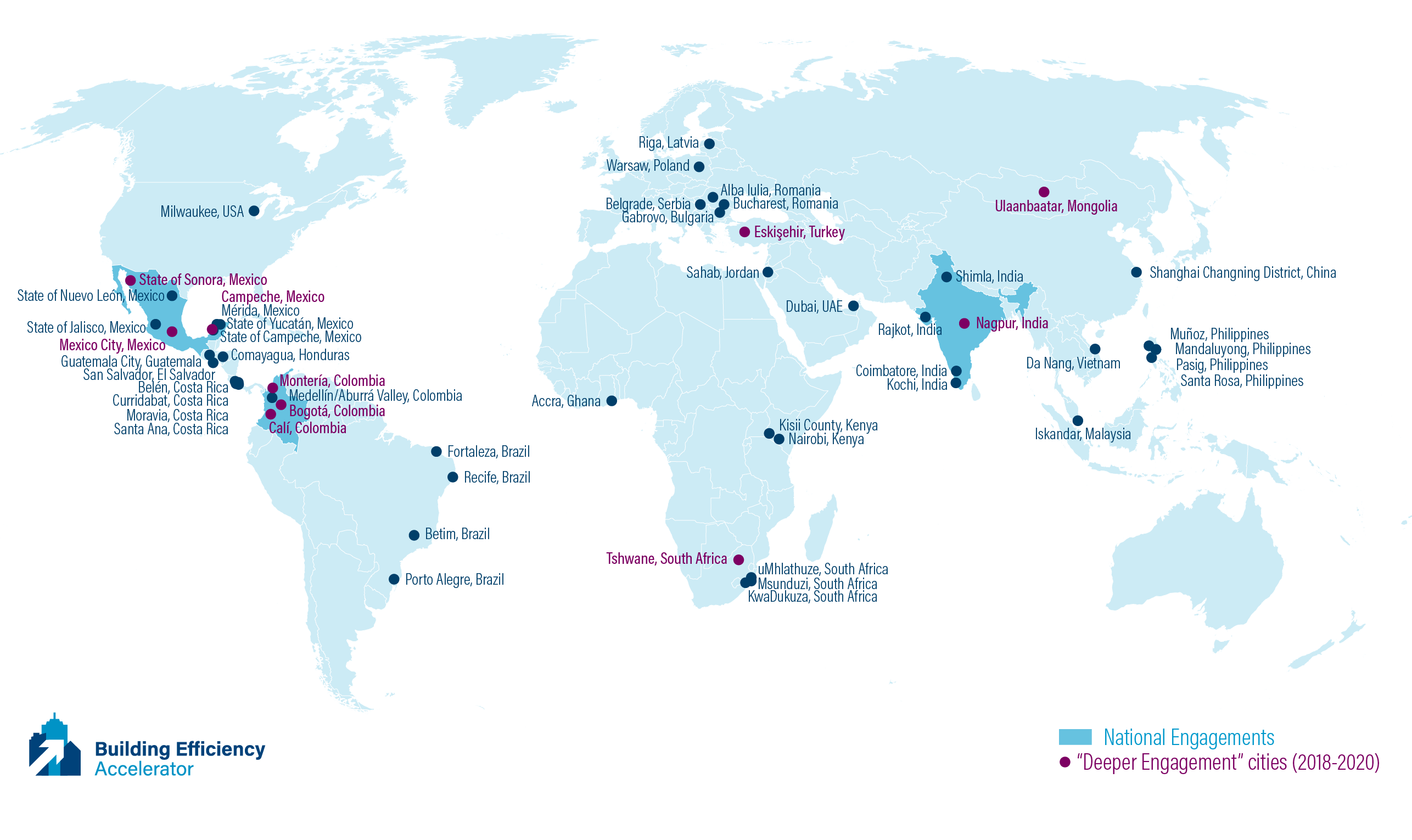 Map of BEA Member Jurisdictions